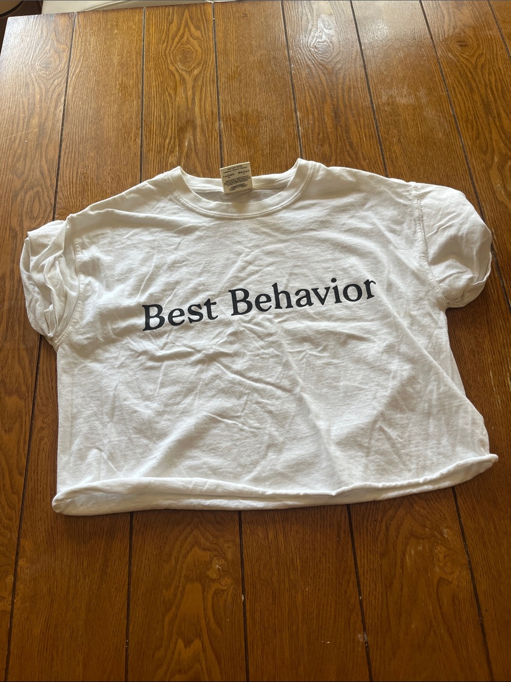 Best Behavior Women’s Crop Tee